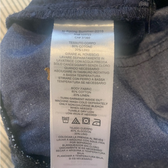 A/X Armani Exchange capri. Linen/cotton - Picture 4 of 4